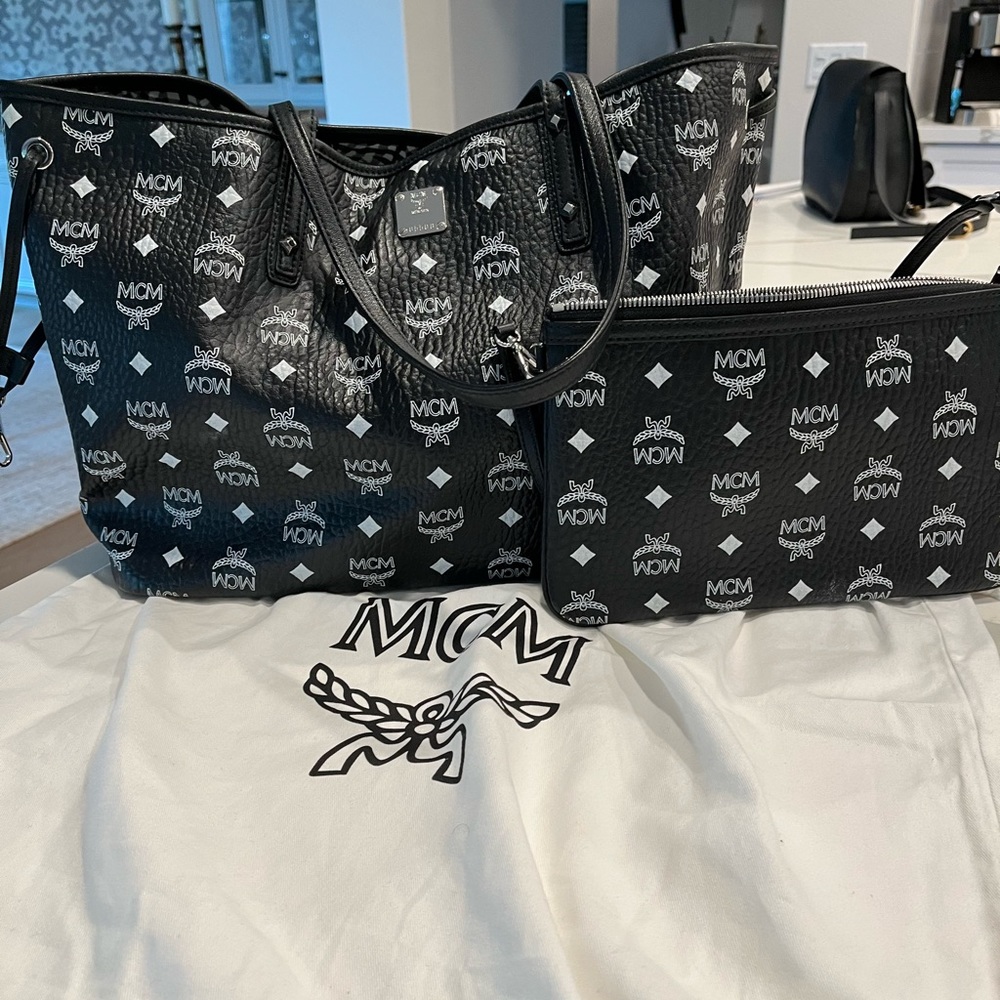 MCM Tote and Clutch